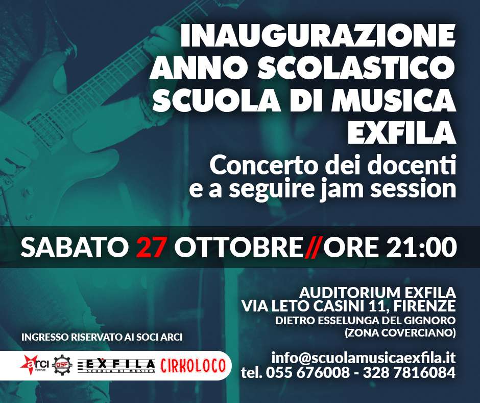 Inaugurazione anno scolastico scuola di musica exfila